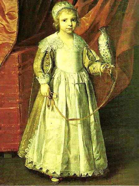 Philippe de Champaigne little girl with falcon Germany oil painting art